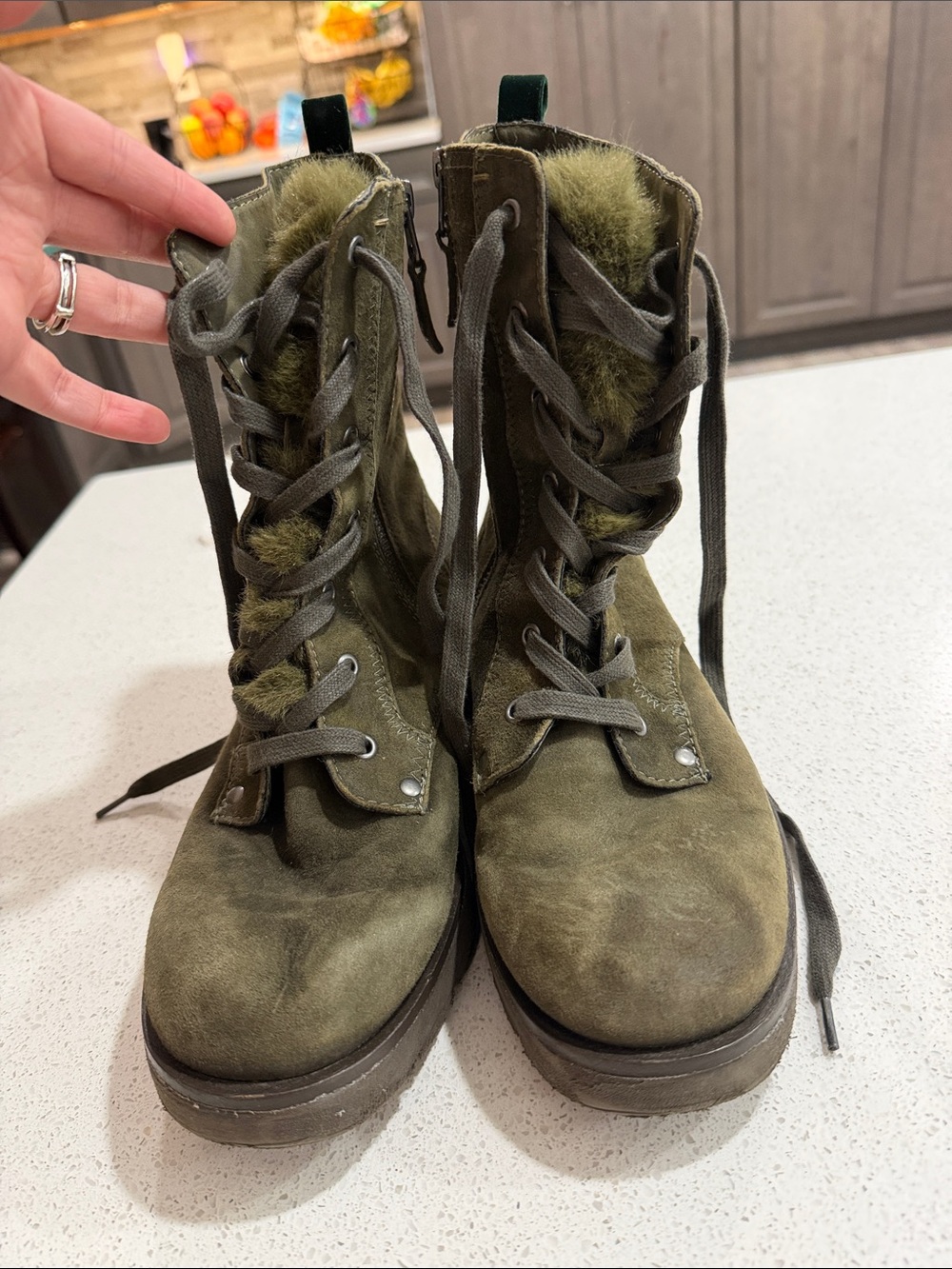 OTBT Summit Dark Olive Combat Boots